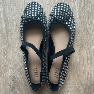 Crystal black Ballet Slippers 🖤just like #MuiMui